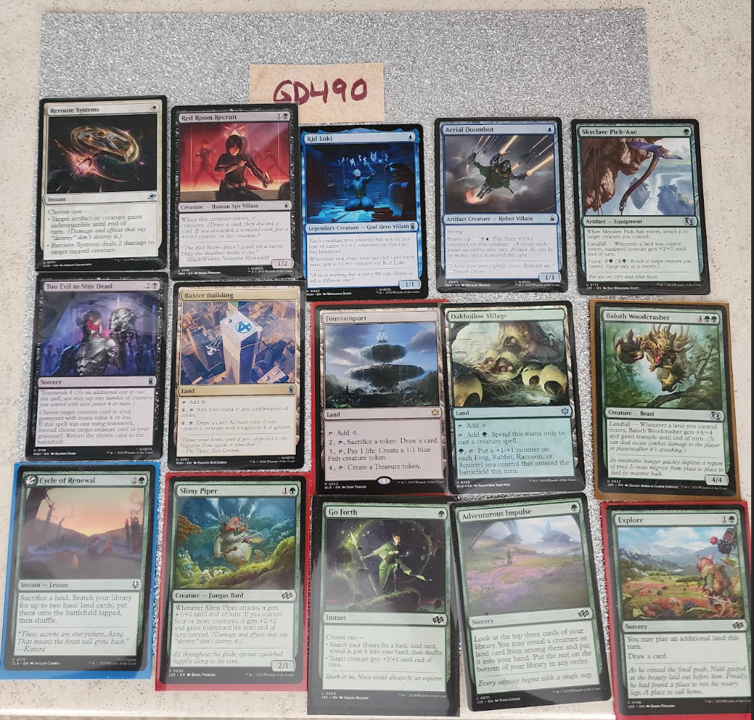 x100 cards including some Marvel Bulk! See photos [GD490]