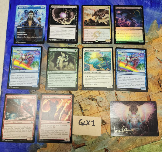 100 Select (as shown) MTG Bulk Cards c/un/R NM/LP Shipped in Box [GLX1]