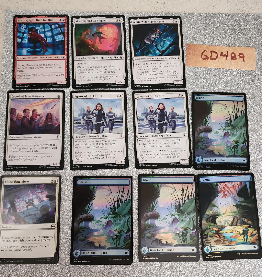 x100 cards including some Marvel Bulk! See photos [GD489]