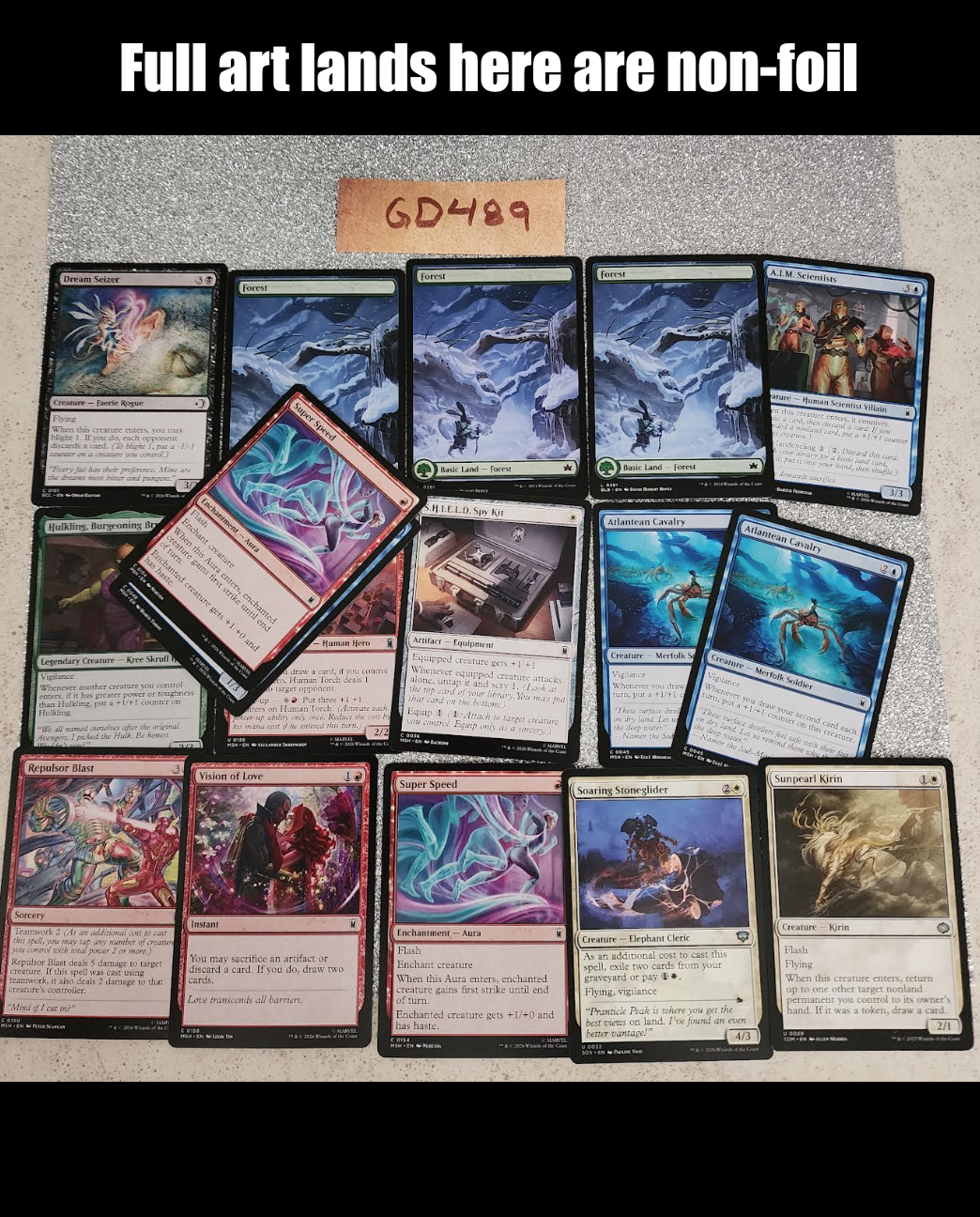 x100 cards including some Marvel Bulk! See photos [GD489]