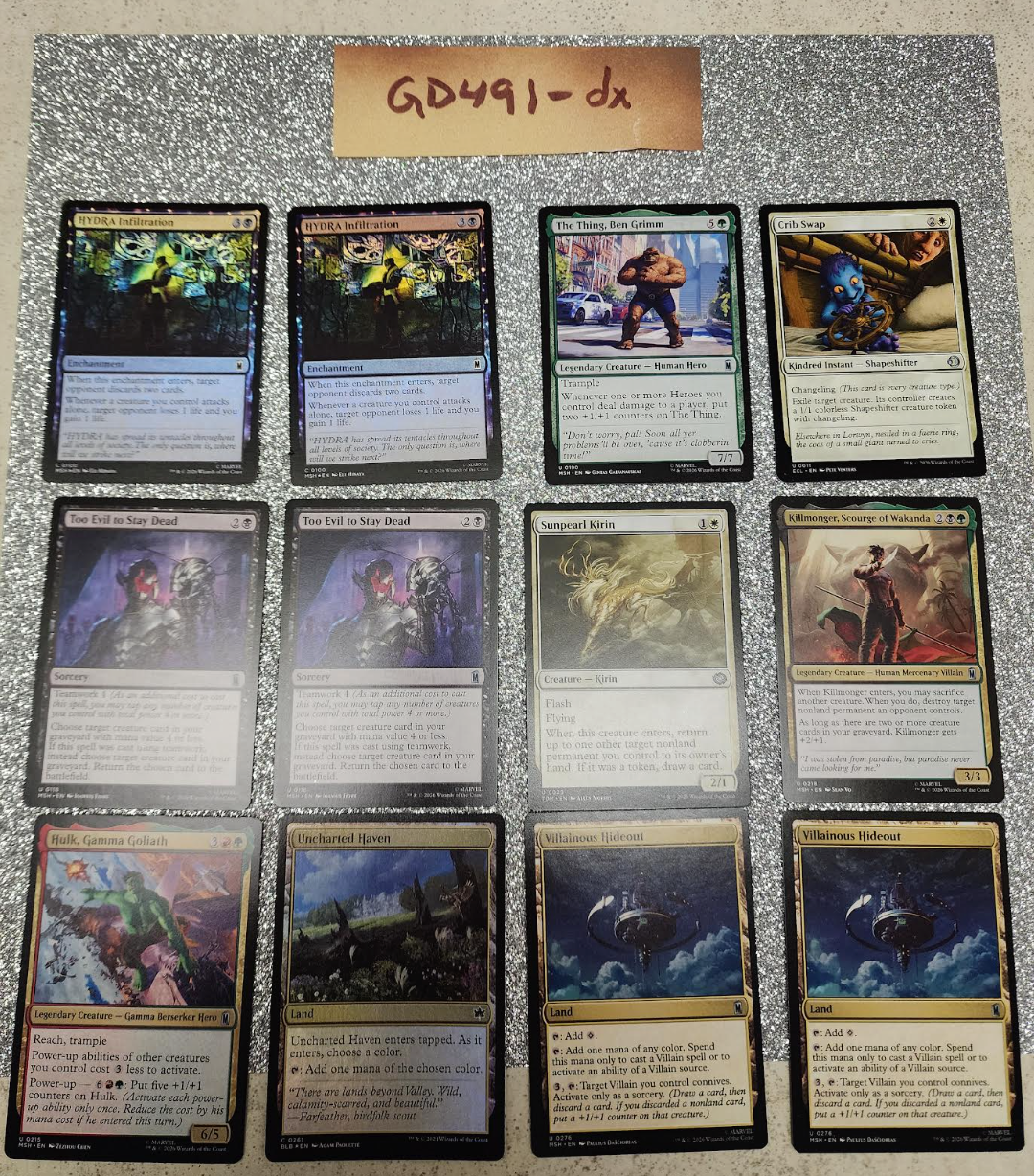 x100 cards including some Marvel Bulk! See photos [GD491-dx]