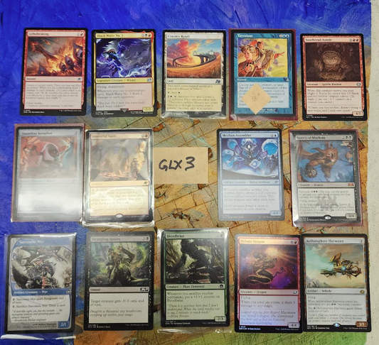 100 Select (as shown) MTG Bulk Cards c/un/R NM/LP Shipped in Box [GLX3]